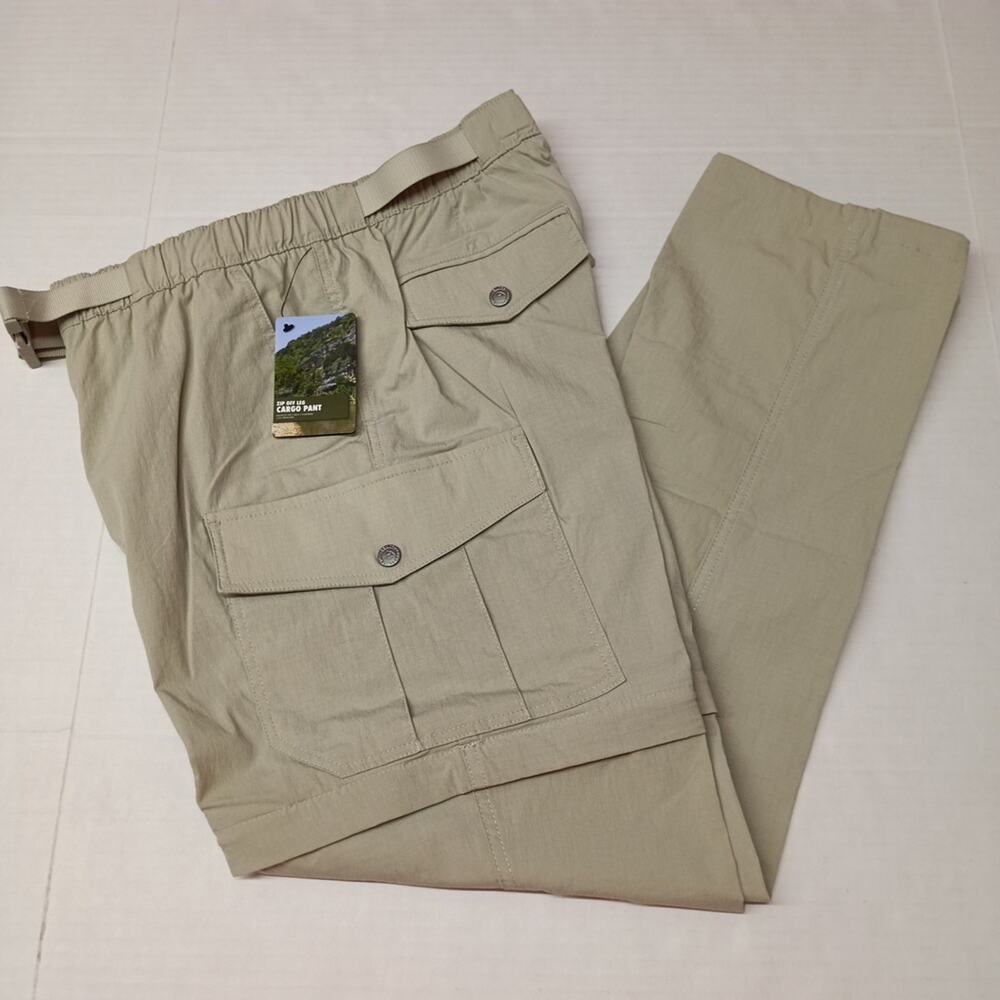 Ozark Trail Convert Cargo Pants‎ Men's Size 34x30 Green Touch